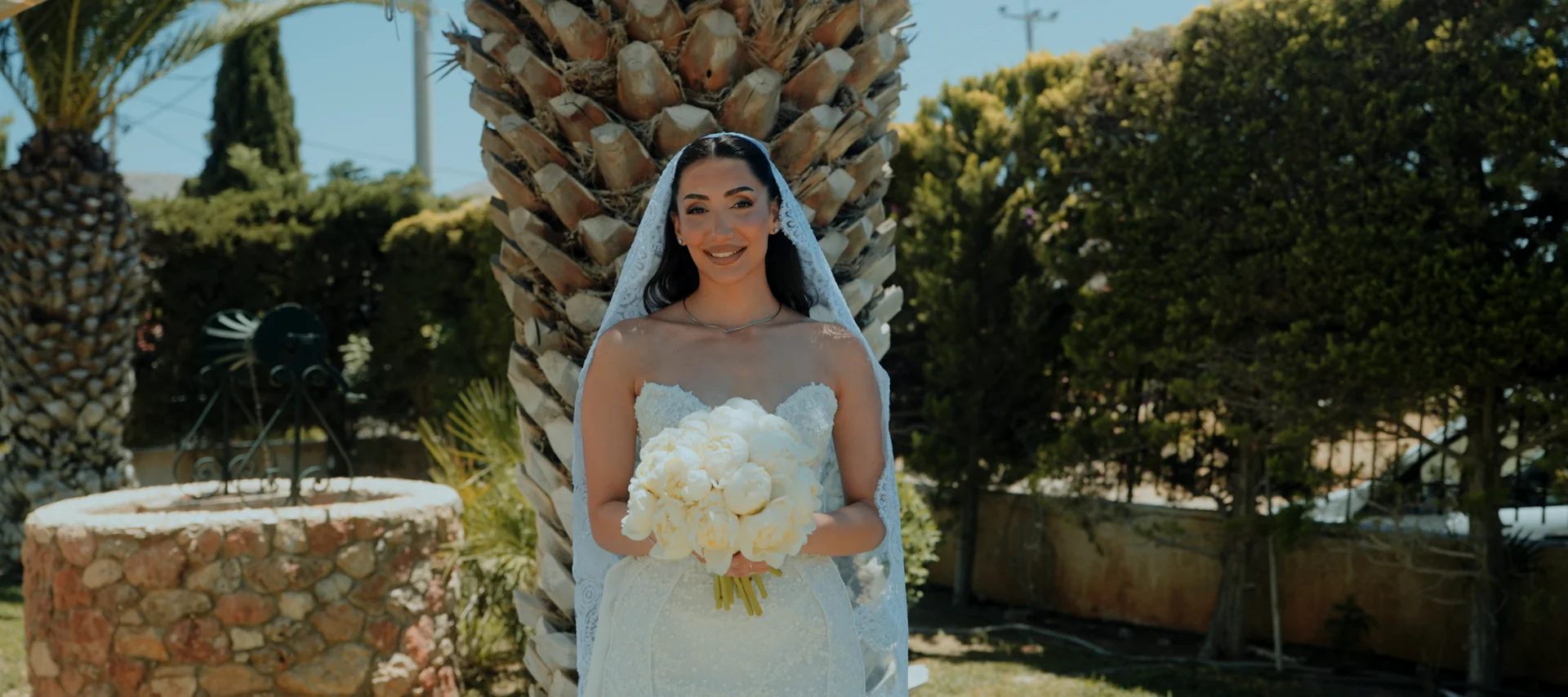 Athens Riviera wedding portraits in September light