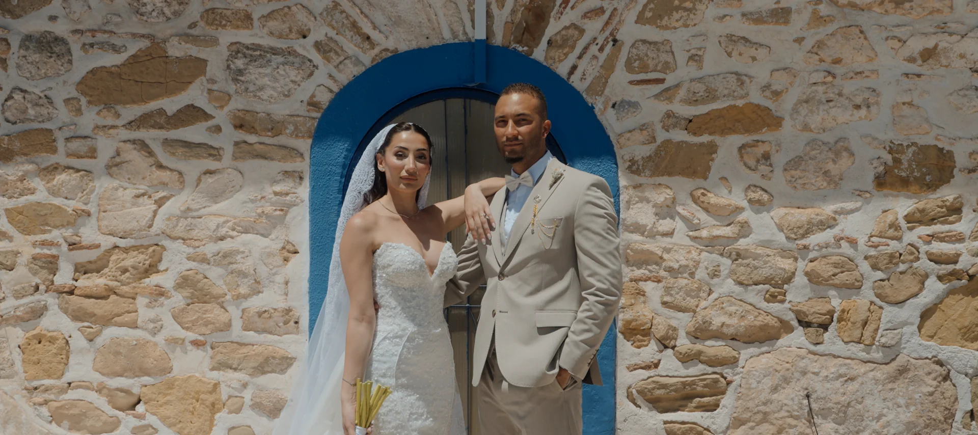 Multicultural wedding party in Athens Greece