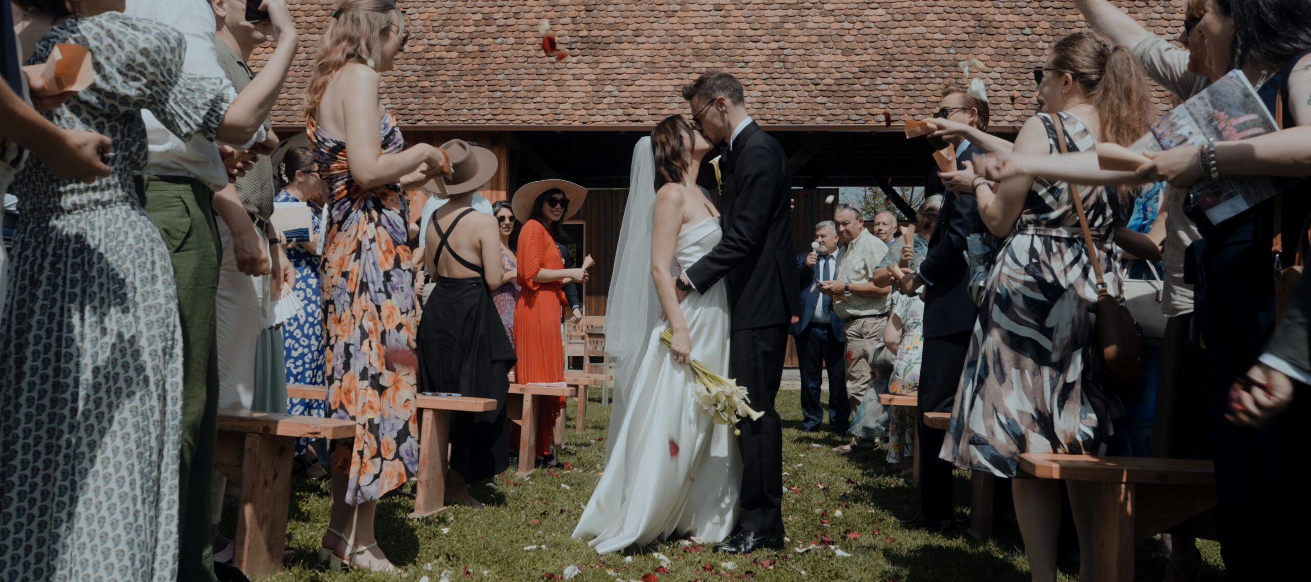Diana și Richard după ceremonia de la Mesendorf Gasthaus