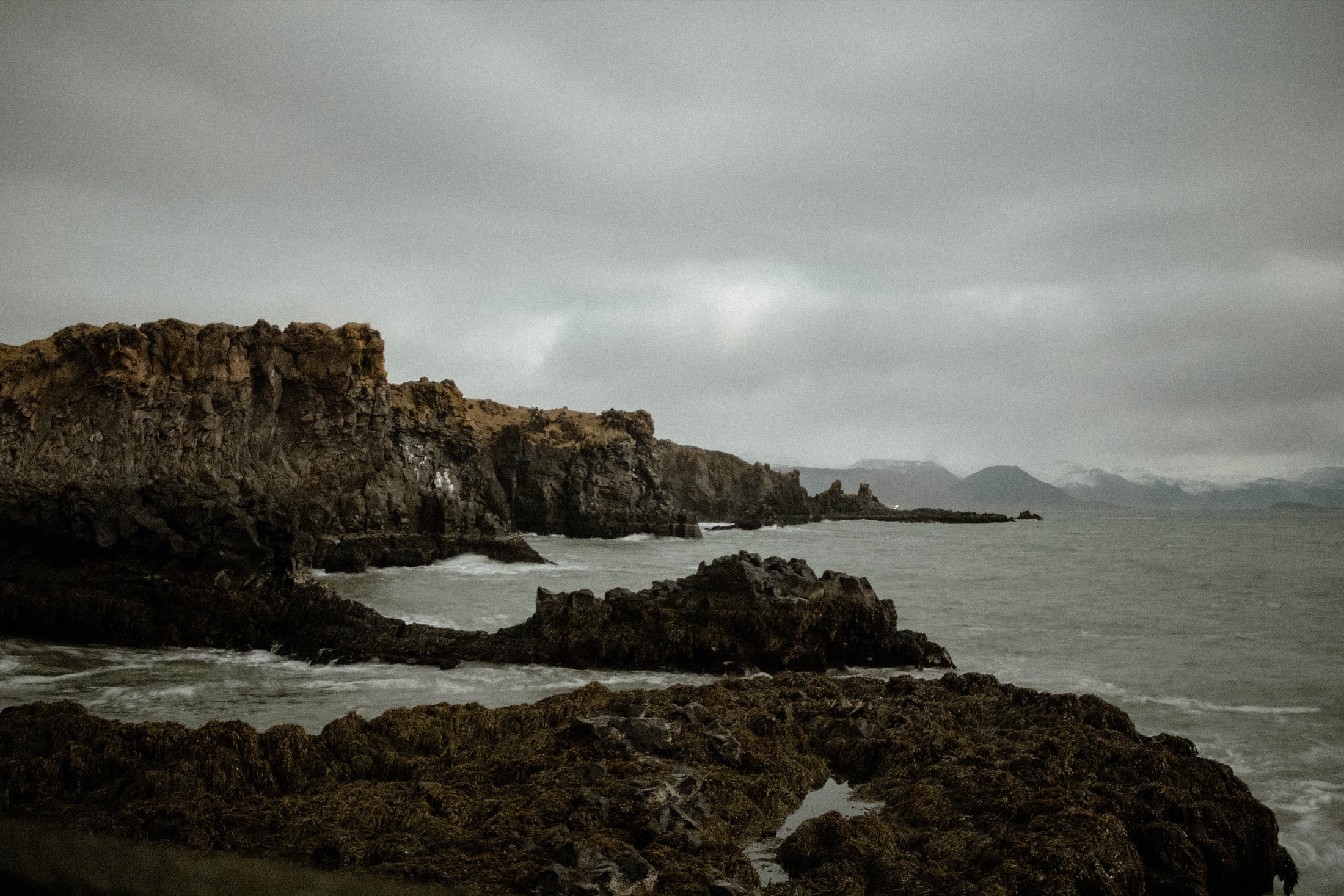 Rugged Icelandic coastline for an intimate elopement location